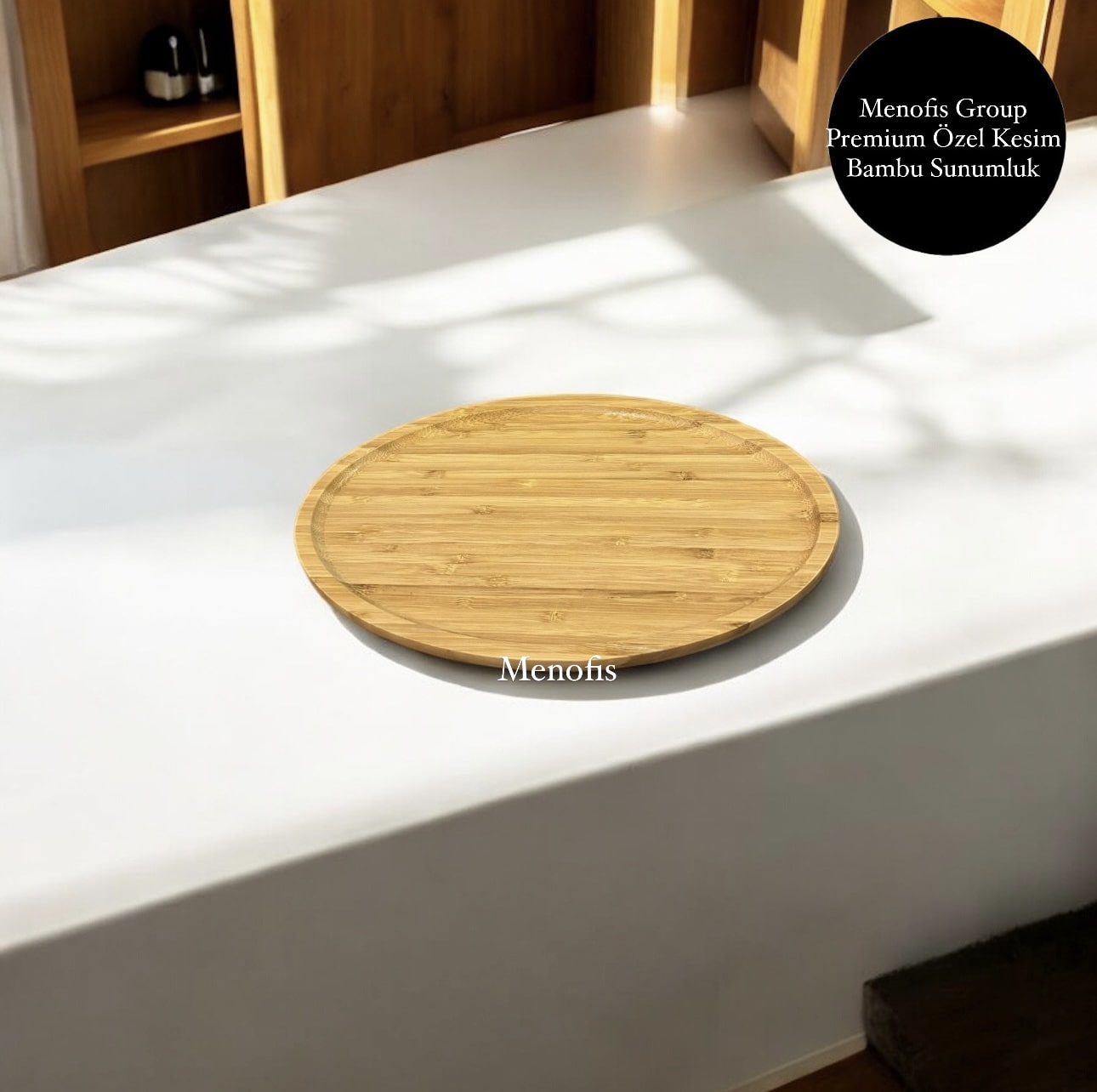 Premium Seri Lüks Oval Bambu Sunum Tabağı , Servis Tabağı BS-2818